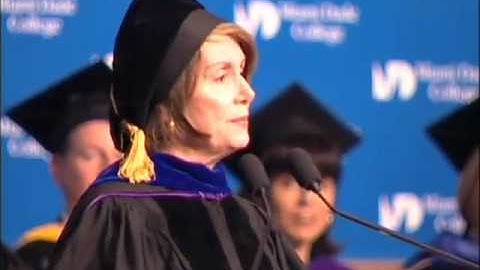 Miami Dade College North / Hialeah Campus 2008 Commencement Keynote Speech Nancy Pelosi.m4v