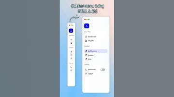 Programming in HTML & CSS | Sidebar Menu Using #html #css | #programming #coding #tips #animation