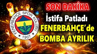 F.bahçede İsti̇fa Kulübü Terketti O Geldi...