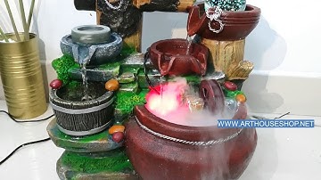 Thác Nước Phong Thủy Lục Tầng Cối Xoay