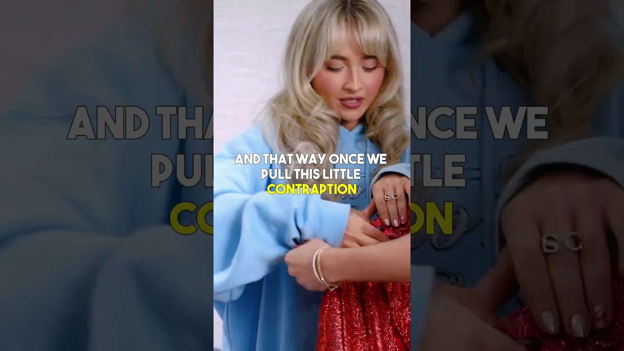 Как Сабрина Карпентер демонстрирует свой грандиозный наряд прямо на сцене! 😮👗