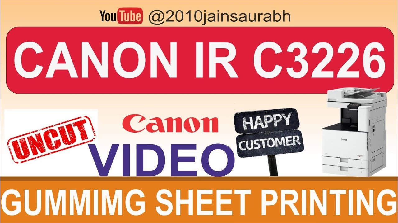 canon-ir-c3226-gumming-sheet-printing-machine-youtube
