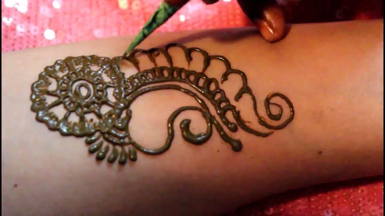 Simple Arabic Mehndi For Beginners Easy Arabic One Line Lace