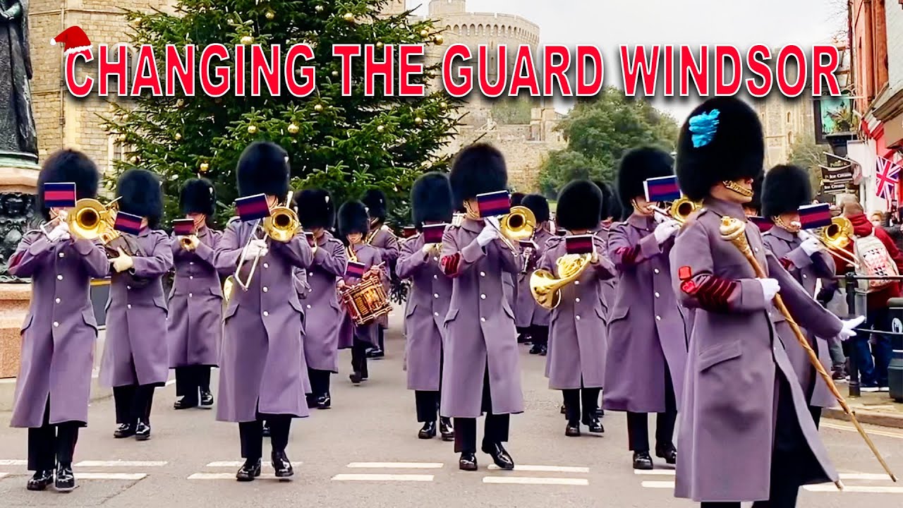 CHANGING THE GUARD WINDSOR 21/12/21|WELSH GUARDS|WINDSOR CASTLE|CHRISTMAS EDITION 2021