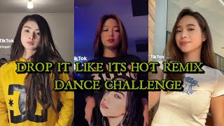 DROP IT LIKE ITS HOT REMIX DANCE CHALLENGE || TIKTOK COMPILATION Resimi