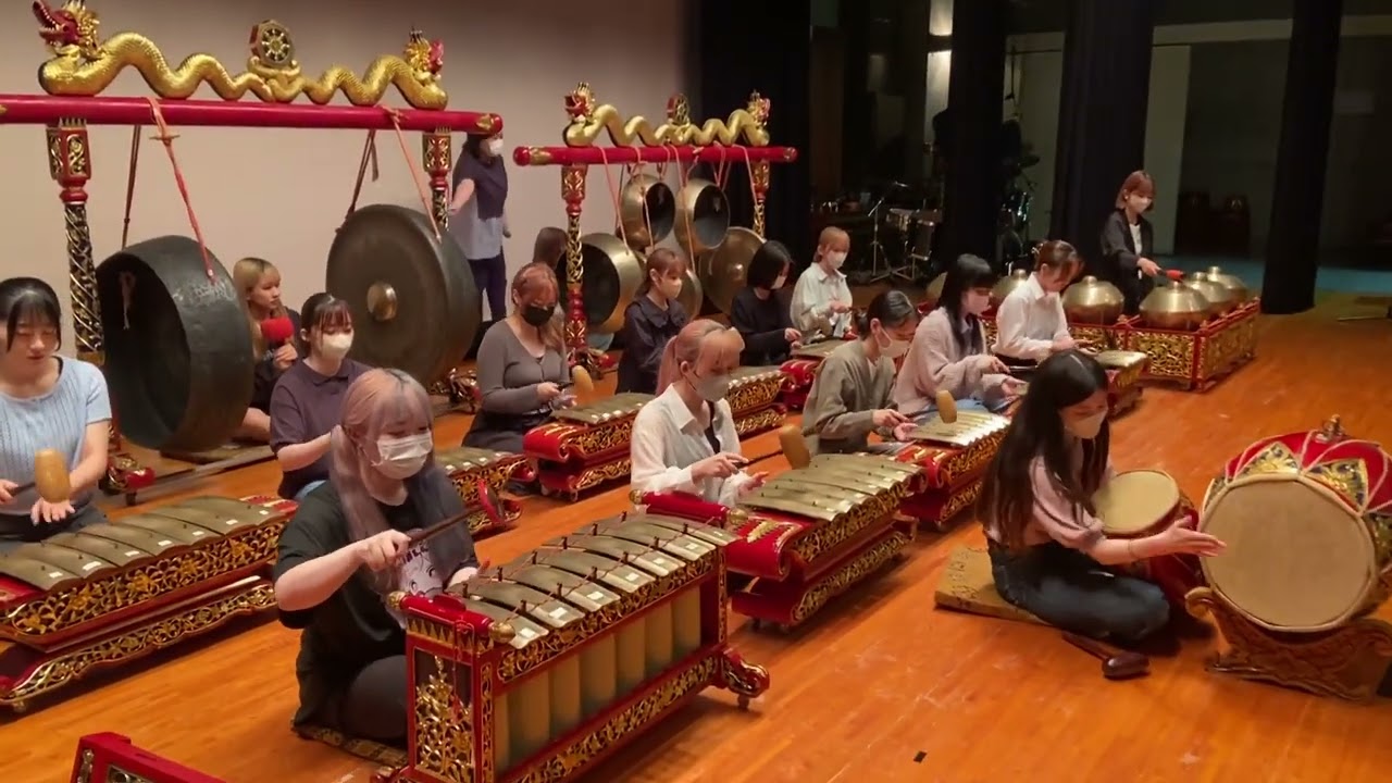 【アジア文化学科】授業紹介　ガムラン体験