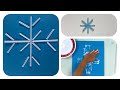 3 Easy Snowflakes crafts for kids❄️|Popsicle stick snowflake| Straw snowflake| Handprint snowflake❄️