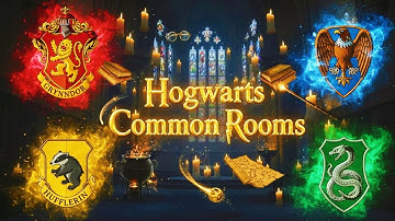 Hogwarts Common Rooms | Magical HD Tour 2025 | Wizarding Aesthetic Video @qwerty.granger