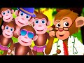 Cinco Monitos - Los Monitos Traviesos (Five Little Monkeys) | Canciones Infantiles | ChuChu TV