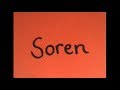 Miniature de la vidéo de la chanson Soren (Bedroom Session)