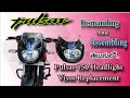 Bajaj Pulsar 150 Full Visor Set replace And change. Headlight bulb మార్చడం ఎలా. తెలుగులో..  #pulsar