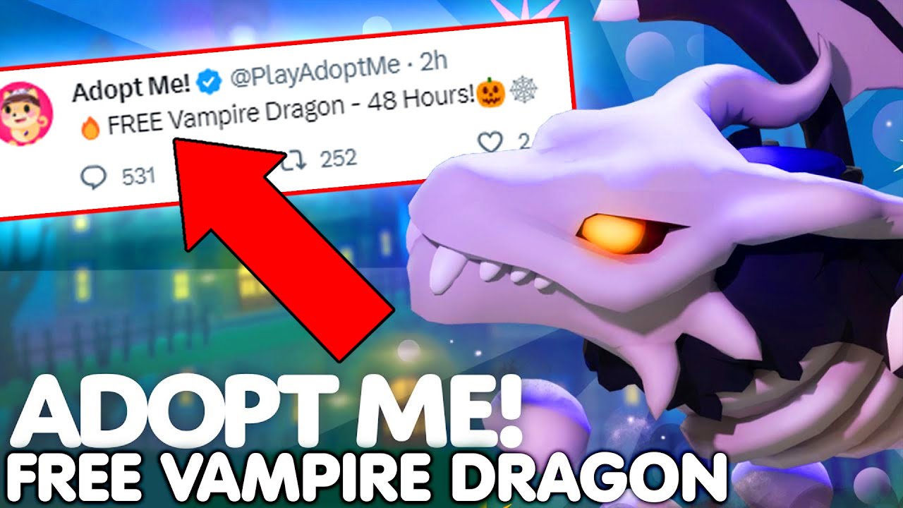 Vampire Dragon Roblox Adopt me Pet