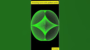 Cool curve with python turtle #shorts 😁 😁