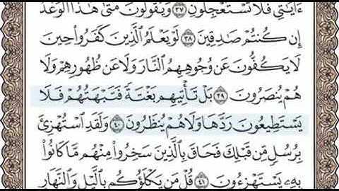 سورة الانبياء الصفحة 325 الشيخ محمد صديق المنشاوي