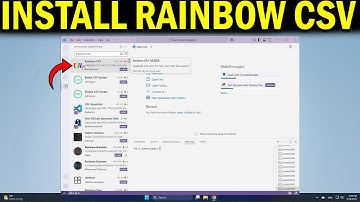 How to Install Rainbow CSV Extension in VS Code Enhance Python Readability in VS Code