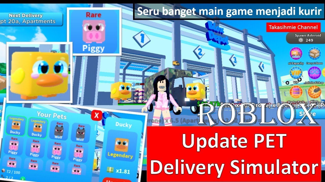 How to Get Legendary PET Delivery Simulator ? in New Update Pet YouTube