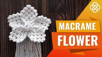 DIY Macrame Flower Tutorial | Macrame DIY | Easy Macrame Flower Tutorial
