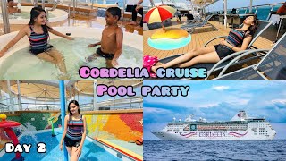Cordelia Cruise Pe Night Swimming Pool Dj Party Bindass Kavya International Family trip to Srilanka