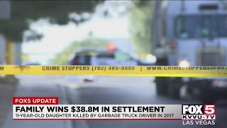 Family of Las Vegas girl killed by garbage truck driver in 2017 wins $38.8M in damages