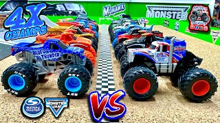 Toy Diecast Monster Truck Racing Tournament | Round #30 | Spin Master MONSTER JAM Series #25 🆚 #29