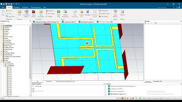 180 Hybrid Coupler 2 × 4 Filtering  coupler design results in cst, 180 degree coupler design in cst