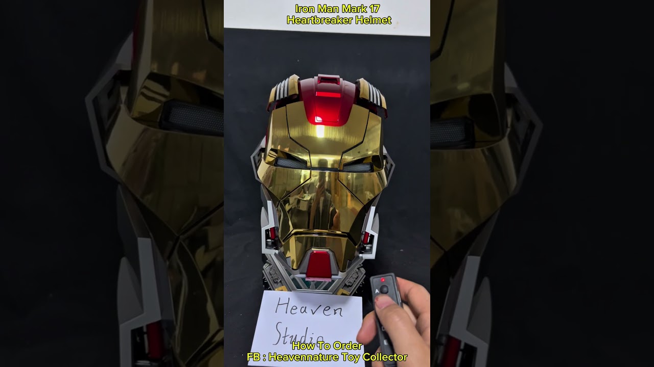 Iron Man Mark 17 Heartbreaker International English Version Quality Test #ironman #ironmanhelmet