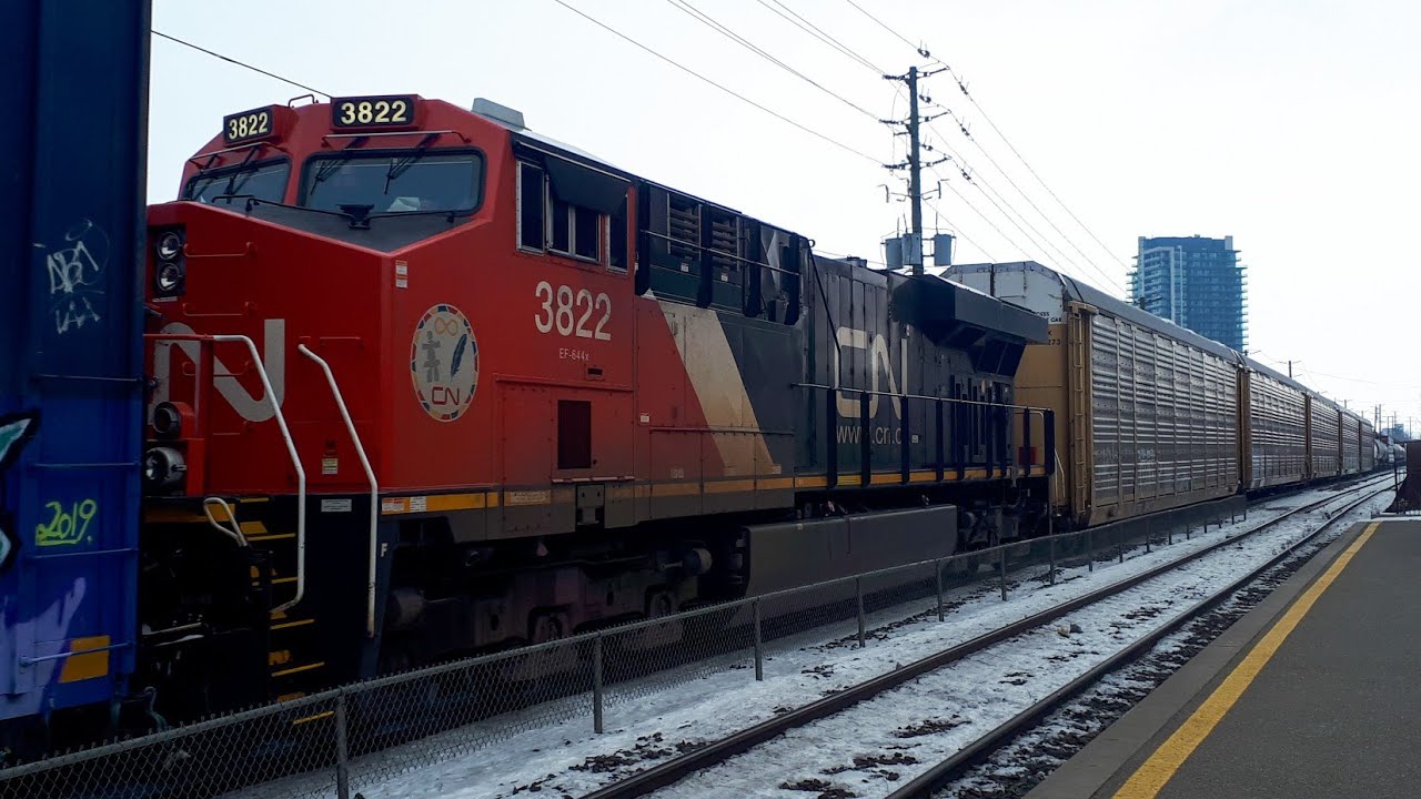 INTERMODAL! CN 3851 AT BRAMPTON (NOV 15/19) YouTube