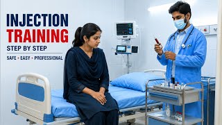 Learn Injection Skills Step by Step | Medical & Nursing Education😐