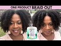 Braid Out on Natural Hair| 4C Hair suing Uniqurl 4 in 1 Styler