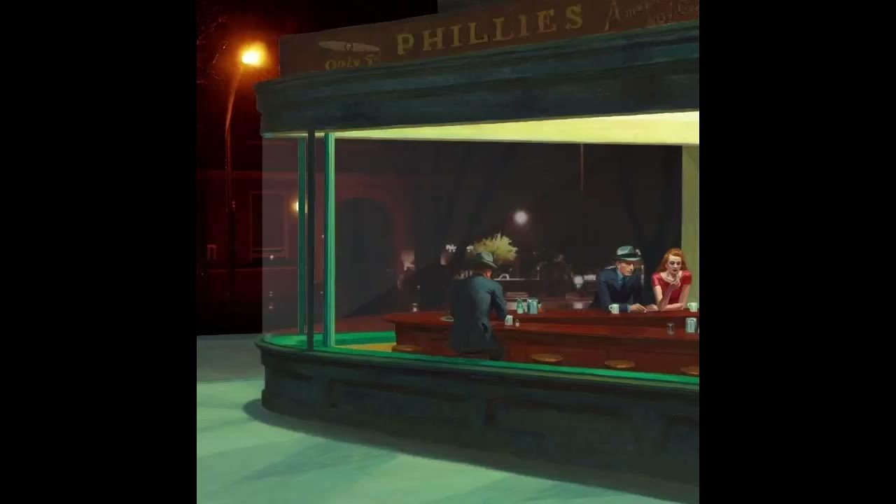 Эдвард Хоппер «Полуночники». Edward Hopper «Nighthawks», 1942 - YouTube