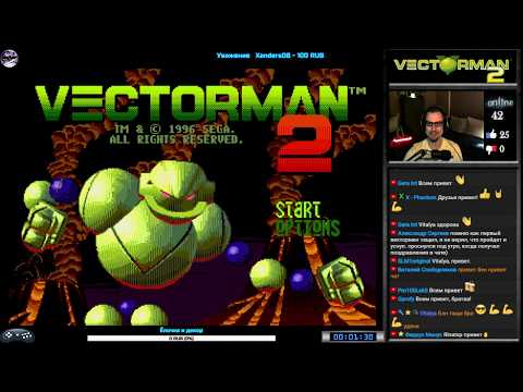 Vectorman 2 прохождение [ Wicked ] (U) | Игра на (SEGA Genesis, Mega Drive) Стрим RUS