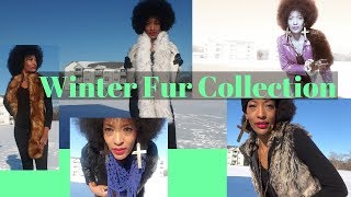 Winter Fur Lookbook 2018 | Fur Scarf | Fur Hat | Fur Vest | Fur boots | Afros & Furs | Tffiney Lamar screenshot 5