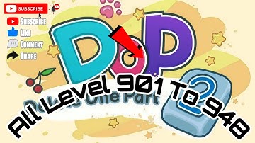 Dop 2 Delete One Part Level 901 to 948  #youtubeshorts #shorts #dbillions