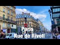 Paris city   rue de rivoli  paris france 4k