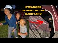 KIDS Catch A STRANGER In Their Backyard, What Happens Is Shocking