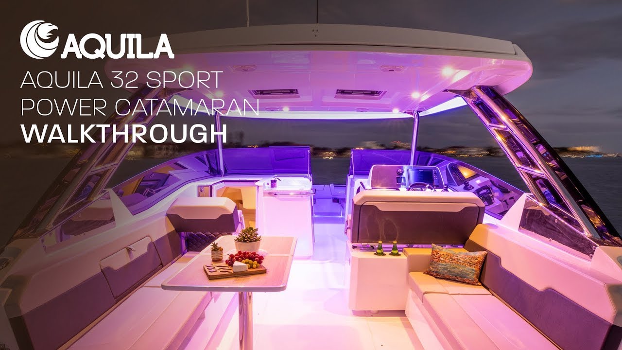 Aquila 32 Sport Power Catamaran | Full Walkthrough