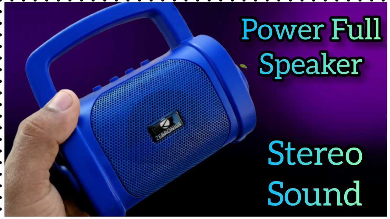 Zebronics zeb County 3 wireless Speaker Unboxing Review YouTube