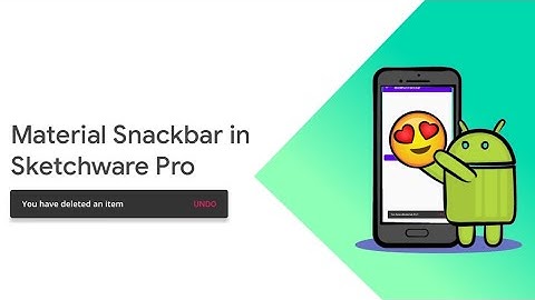 Material Snackbar in Sketchware Pro | كيفية صنع snack bar في سكيتشوير Sketchware Pro