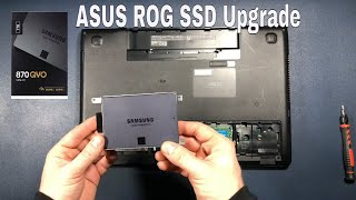 ASUS ROG G56JK SSD upgrade - SAMSUNG 870 QVO ssd
