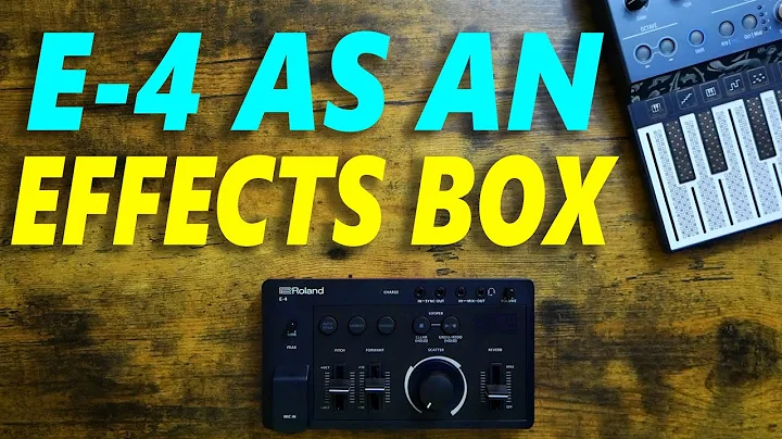 E-4 Voice Tweaker as an Effects Box!