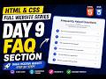 Build FAQ Section with HTML & CSS | Day 9 | Complete Website Series