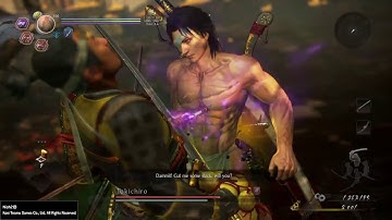 Nioh 2 NG+ Solo lvl 1 vs Tokichiro (No Damage/Armor/Items/Yokai Shift/Ninjutsu/Onmyo)