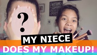 NIECE DOES MY MAKEUP! | Leslie
