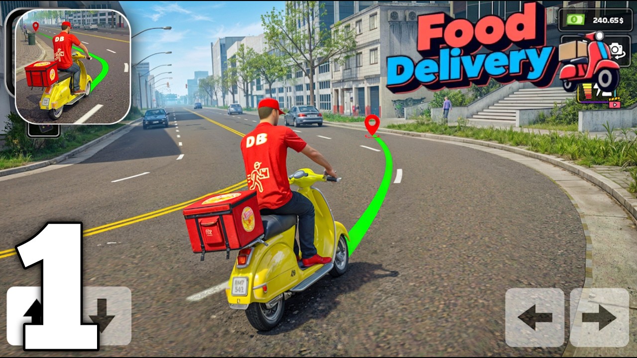 Delivery Rider Simling Rider Food Delivery Simulator Gameplay Walkthrough Part 1 (iOS, Android ...