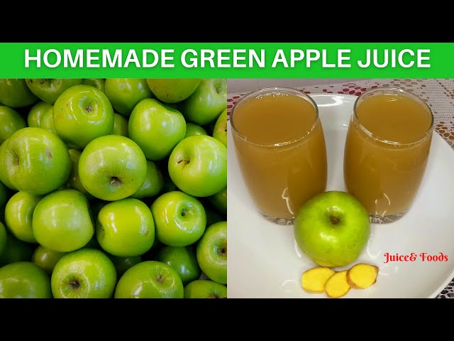 Glass Of Fresh Organic Apple Juice With Green Apples In Box On