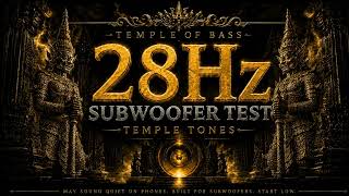 TEMPLE TONES 23Hz ⚡ Subwoofer Test