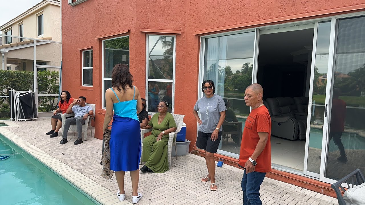 Aprè fèt la fanmi Blanc visite Kay paren’n Blanc