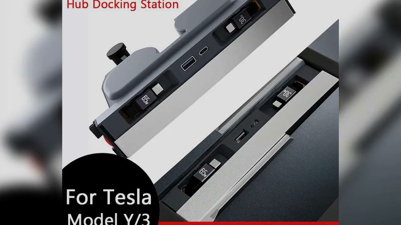 A must-have product! USB Hub For Tesla Model Y 2025 Juniper Model 3 Highland Center Console Fast C