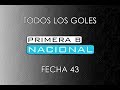 TODOS LOS GOLES: B Nacional - Fecha 43