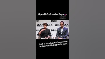 #openai co-founder departs!!! #chatgpt #news #tech #shorts #ai #gpt4 #gpt4o #samaltman